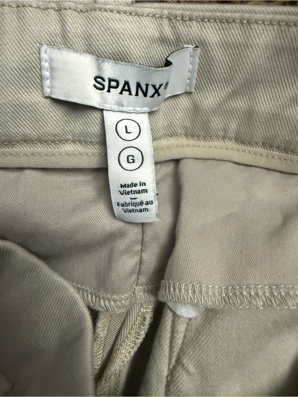 SPANX Woman Beige Pants - Classic Khaki Fit